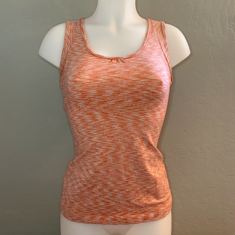 Lucy Orange Heathered Tank
